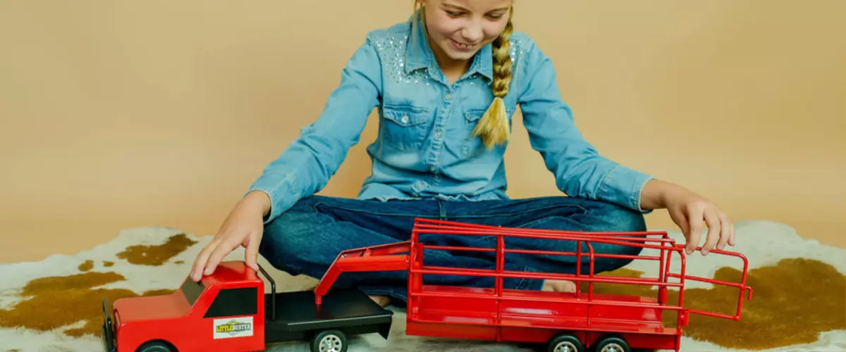 What ages are Little Buster farm toys best for?
