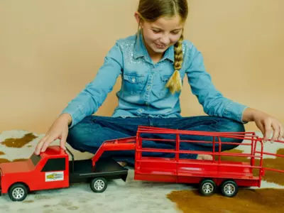 What ages are Little Buster farm toys best for?
