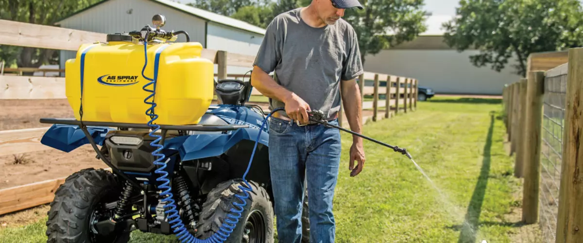 Can I use a UTV sprayer for weed control?