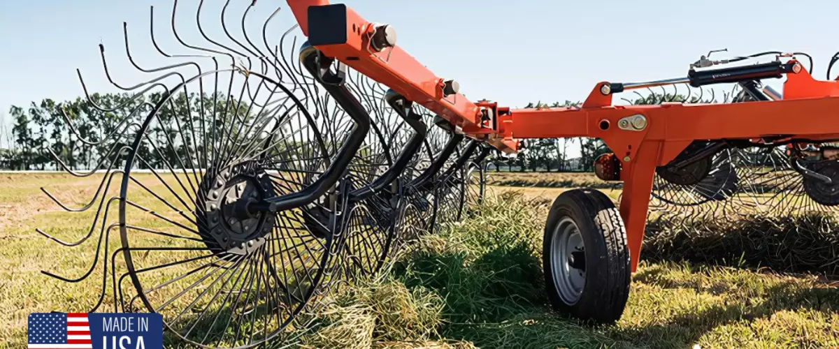 What size rake wheels does Agzaga offer?