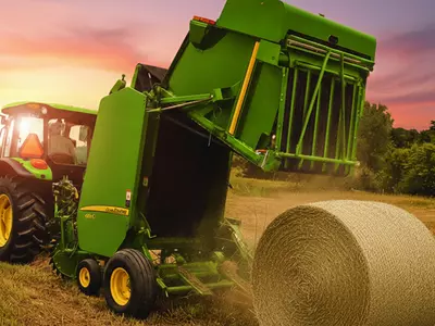 How Does Net Wrap Work on a Round Baler?