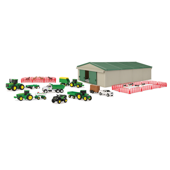 TOMY 1:64 Scale John Deere 70PC Farm Value Set