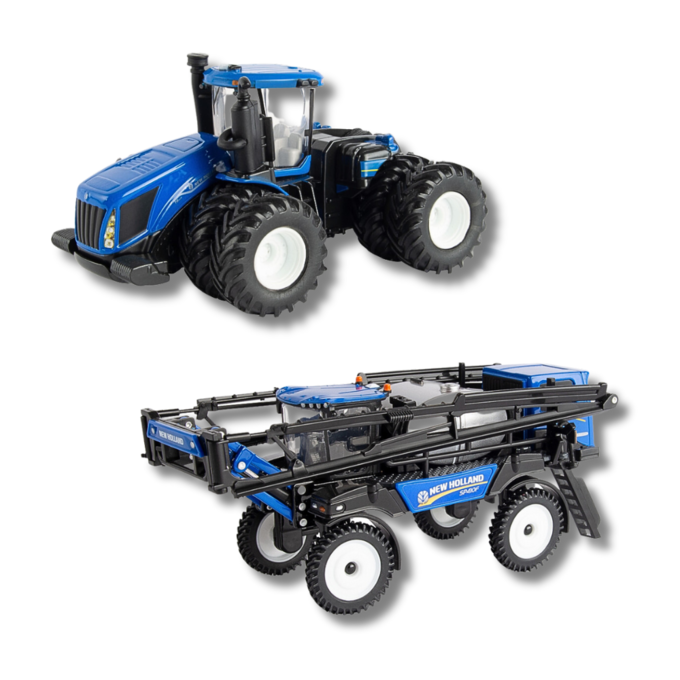 ERTL Farm Machinery Power Duo: New Holland Sprayer & Tractor Bundle