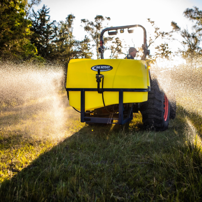 Ag Spray 165 Gallon Boomless 3-Point Sprayer – 58 Ft Hamilton Boomless Nozzle, Pro-22 Spray Gun & 8-Roller PTO Pump