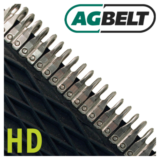 Set of 6: HD Round Baler Belts for John Deere 456, 457, 458, 459