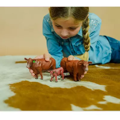 Little Buster Toys Red Angus Cattle Set