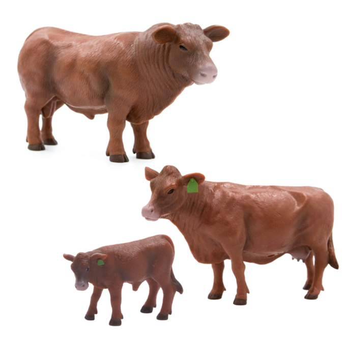Little Buster Toys Red Angus Cattle Set