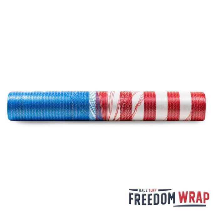 Bale Tuff Freedom Wrap 64x9000 | Extra-Long Patriotic Net Wrap for Extensive Baling
