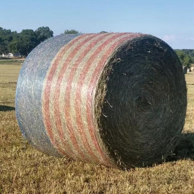Bale Tuff Freedom Wrap 67x8000 | Wide Patriotic Net Wrap for Efficient Hay Baling