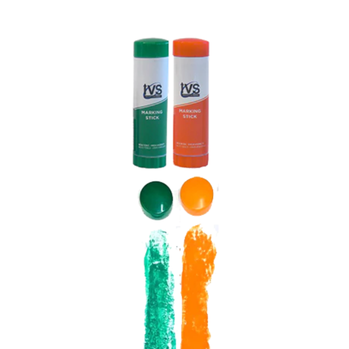 Twist Marking Sticks - 5 Green & 5 Orange | Non-Toxic Livestock Crayons for Durable Marking