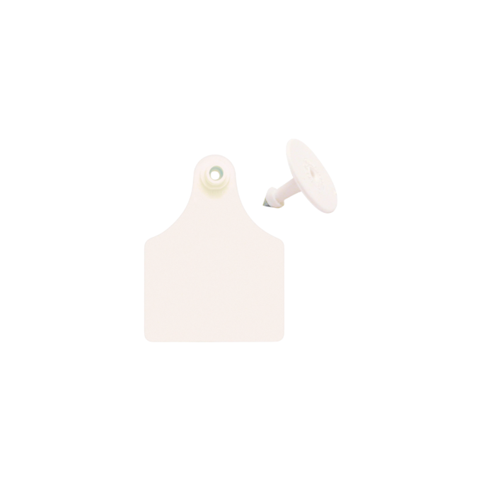 Blank Small ID Ear Tags, White or Yellow | 100 Count - Durable, Fade-Resistant Livestock Identification 