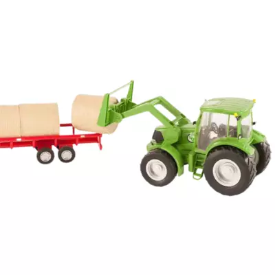 Big Country Farm Essentials Bundle | Tractor, Hay Trailer & Hay Bales Set