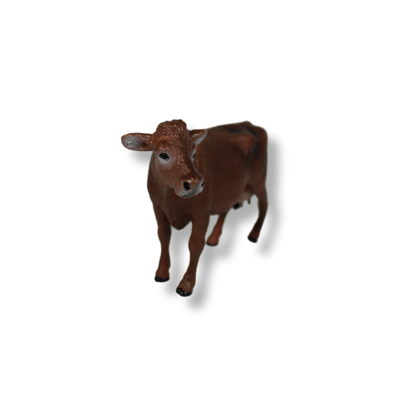 Brown Swiss Dairy Cow | Hand-Painted Toy | Zaga Toys Farm