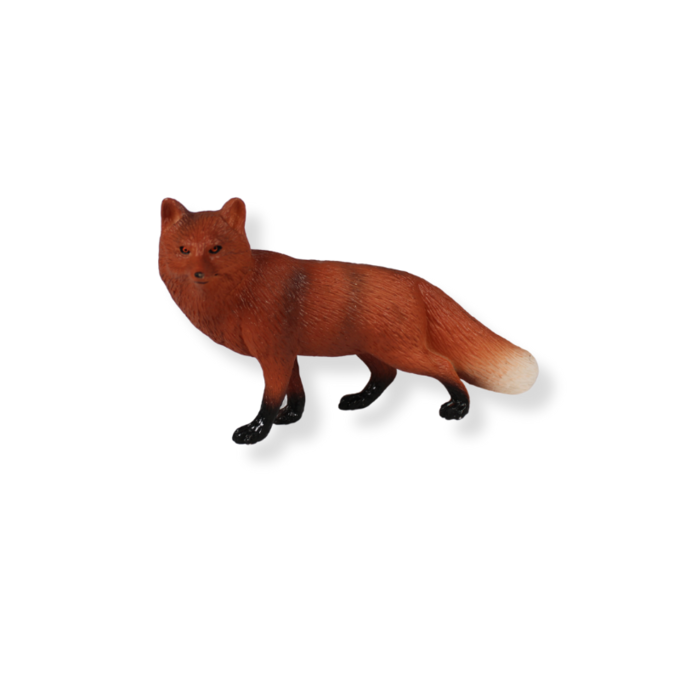 Large Red Fox | Hand-Painted Toy | Zaga Toys Wildlife Collection | 5.25"x3"