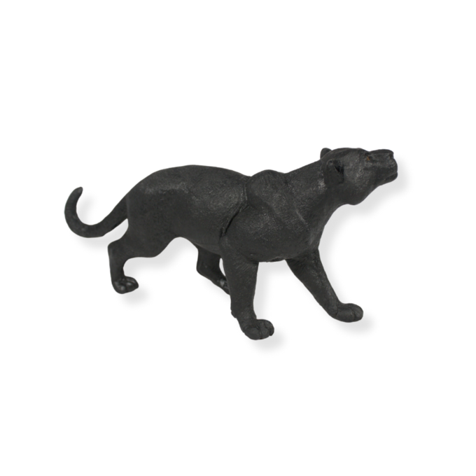 Large Black Panther | Hand-Painted Toy | Zaga Toys Wildlife Collection | 9.5"x4.25"