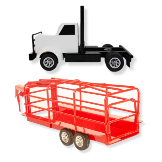 Ranch Ready Set | Little Buster Semi Truck & Gooseneck Ranch Trailer