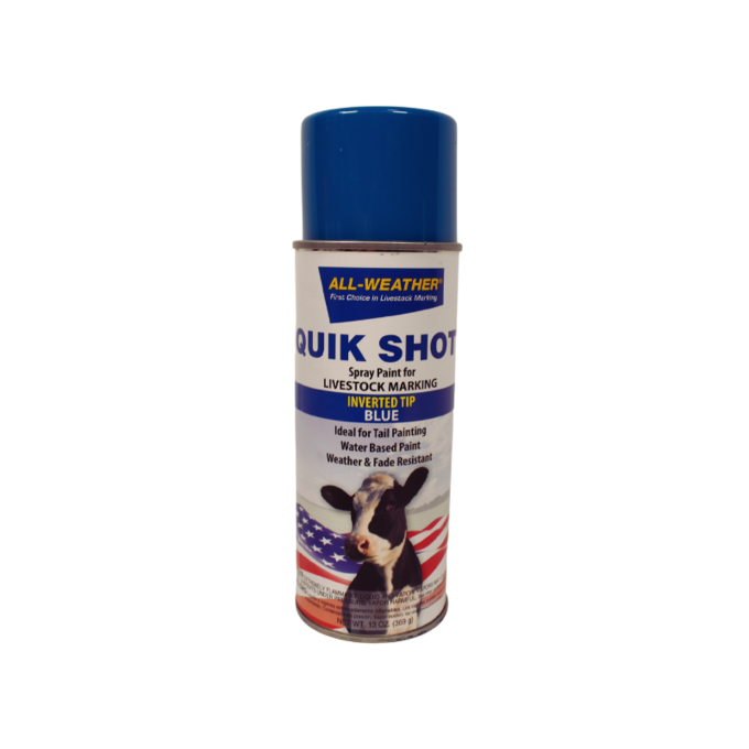 All-Weather Quik Shot® Livestock Spray Paint Blue | High-Visibility, Fast-Drying Marking Spray