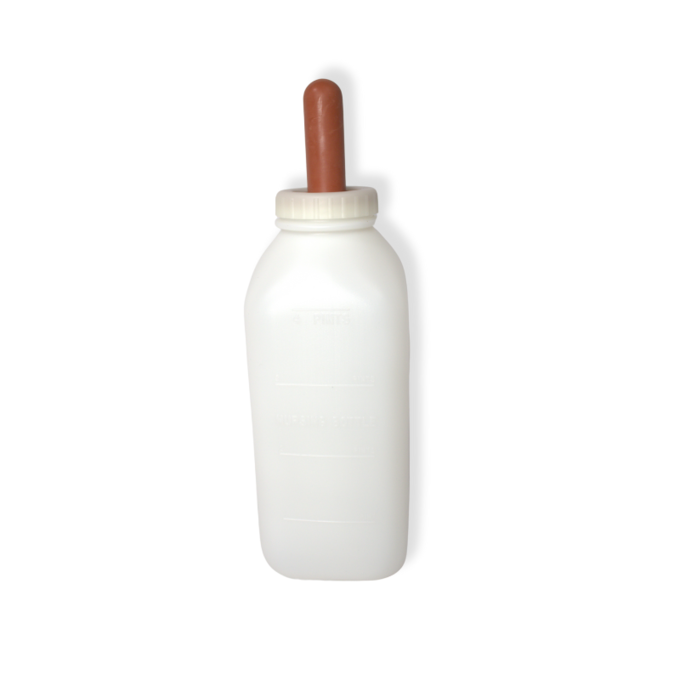2 Quart Nursing Bottle with Screw-On Cap | Translucent Design & Long-Life Nipple