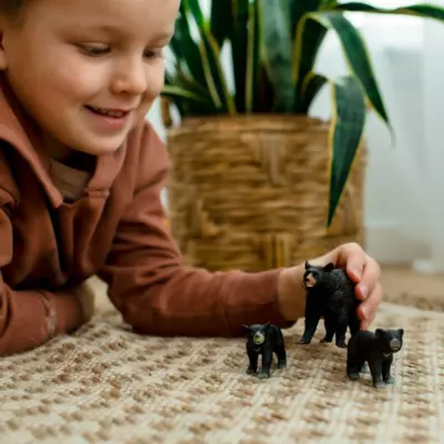 Bear Family Bundle | Lifelike Momma Bear & Two Cubs | Zaga Toys