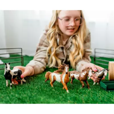 Paint Horse Bundle | Stunning Collection of 4 Hand-Painted Horses | Zaga Toys