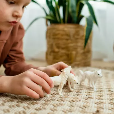 White Wolf Family Bundle | Lifelike Toys | Zaga Toys Wildlife Collection