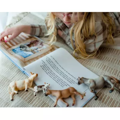 "The Winter Cowboy" Story & Playtime Bundle | Book by Stephanie White & Hand-Painted Zaga Toys