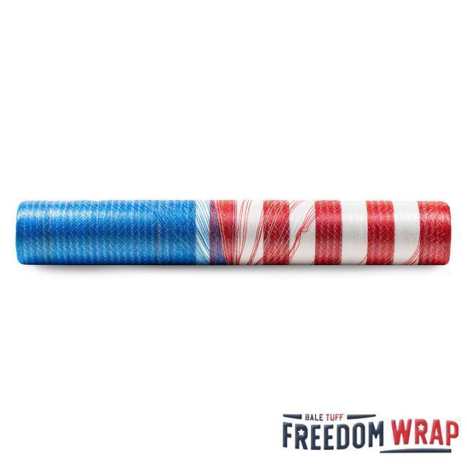 Bale Tuff Freedom Wrap 67x9000 | Classic Patriotic Net Wrap for Consistent Baling