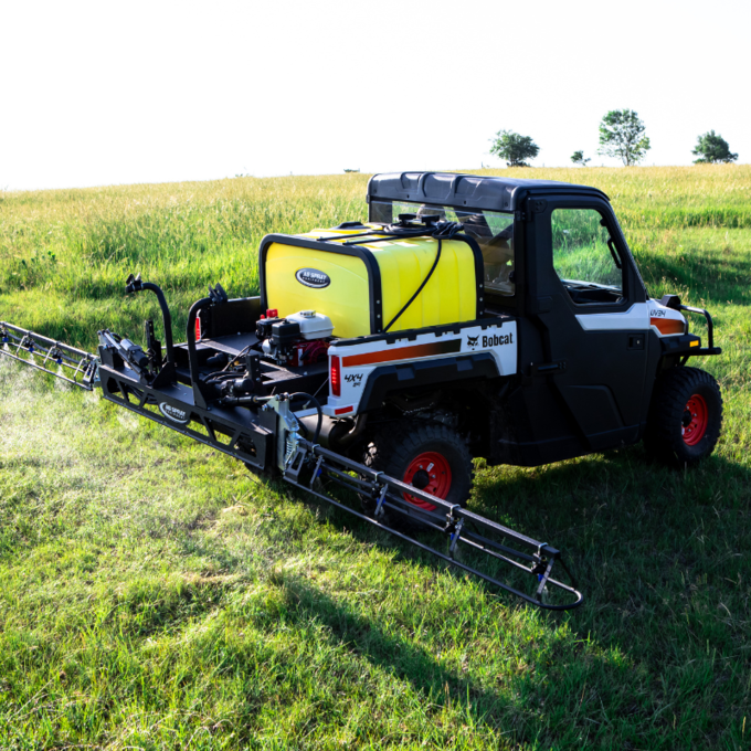 Ag Spray 105 Gallon UTV Sprayer – 12V 5.3 GPM Pump with Manual Controls, Long-Range Spray Gun & 25 ft Hose