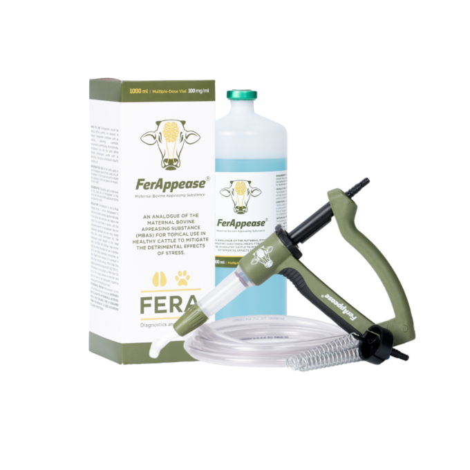 FerAppease Maternal Bovine® Appeasing Substance 1L & Adjustable Dose Pour-On Applicator | Ultimate Cattle Stress Relief Solution