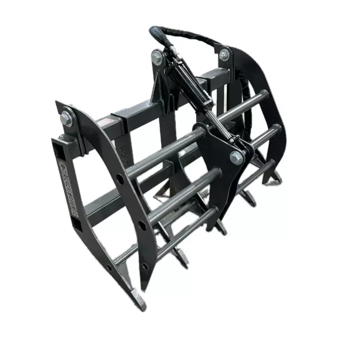 48" Compact Root Grapple for Tractors – 12" Tine Centers | Creekside Attachments | Made in USA