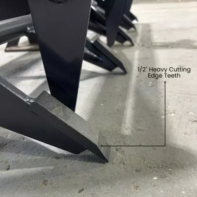 48" Compact Root Grapple for Tractors – 12" Tine Centers | Creekside Attachments | Made in USA