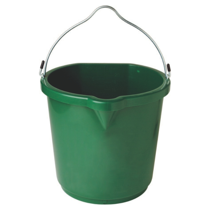 Farm Innovators All Seasons Heated 5-Gallon Flat-Back Bucket | Thermostatic Livestock Water Heater