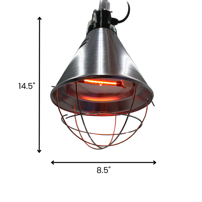 Infrared Halogen Lamp Holder | Durable Heat Lamp Holder | 14.5” x 8.5” | Bulb Not Included