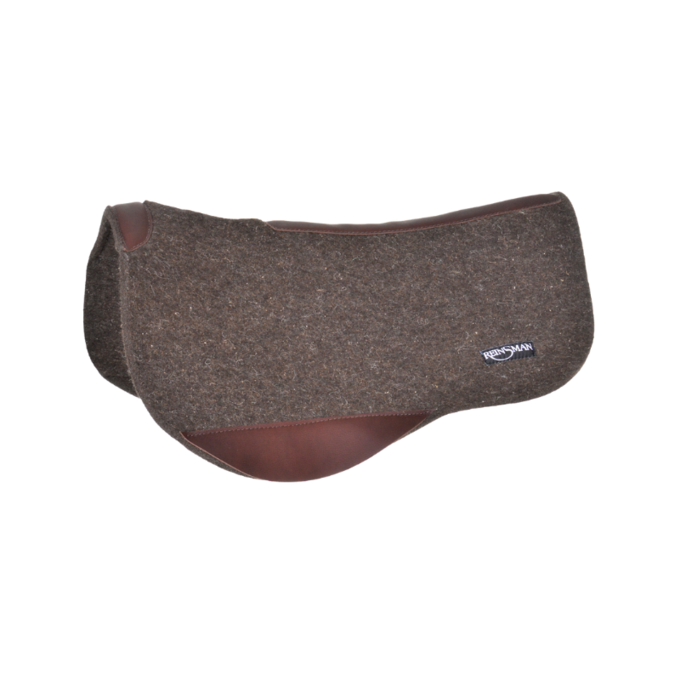 Reinsman Wool Trail Contour Pad | 30" x 34" Chocolate Wool Saddle Pad