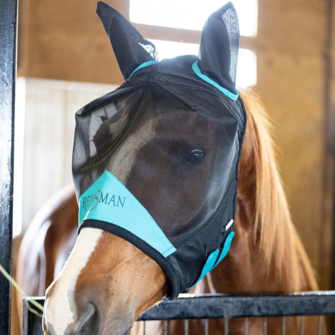 Reinsman Fly Mask with Ears | Premium UV & Insect Protection for Horses