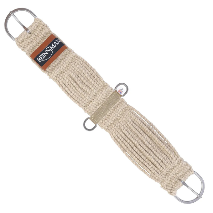 Reinsman 27 Strand Mohair Straight Cinch | Durable Natural Mohair Horse Cinch