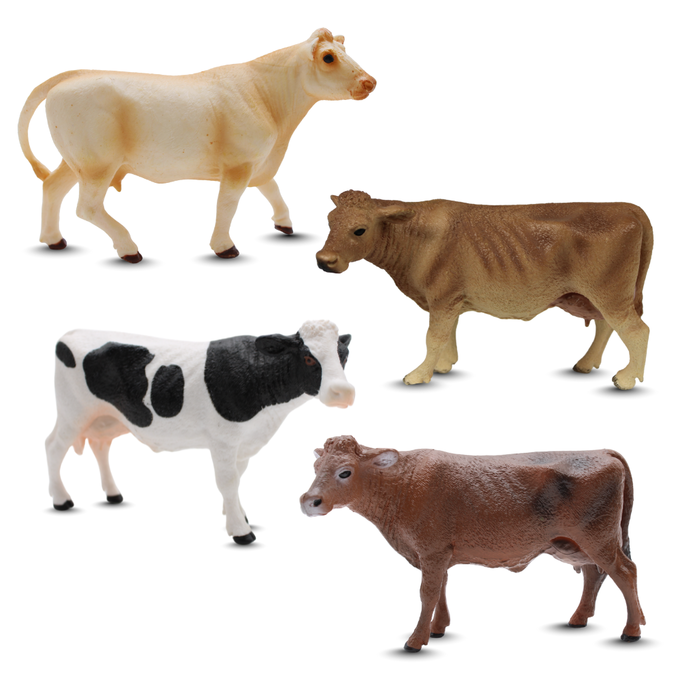 Dairy Cow Bundle | Hand-Painted Dairy Cows | Zaga Toys Farm Collection