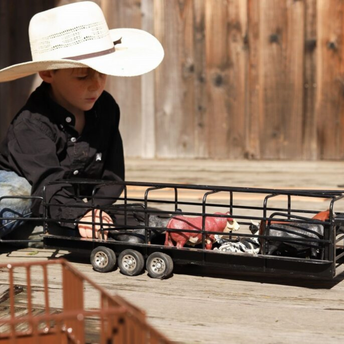 Little Buster Gooseneck Stock Trailer with Split Gates