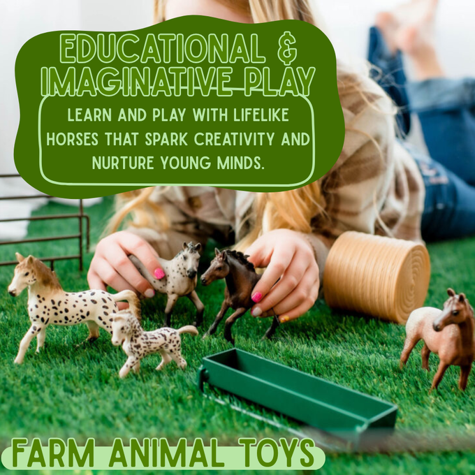 Appaloosa Horse Bundle | Lifelike Appaloosa | Zaga Toys Farm Collection