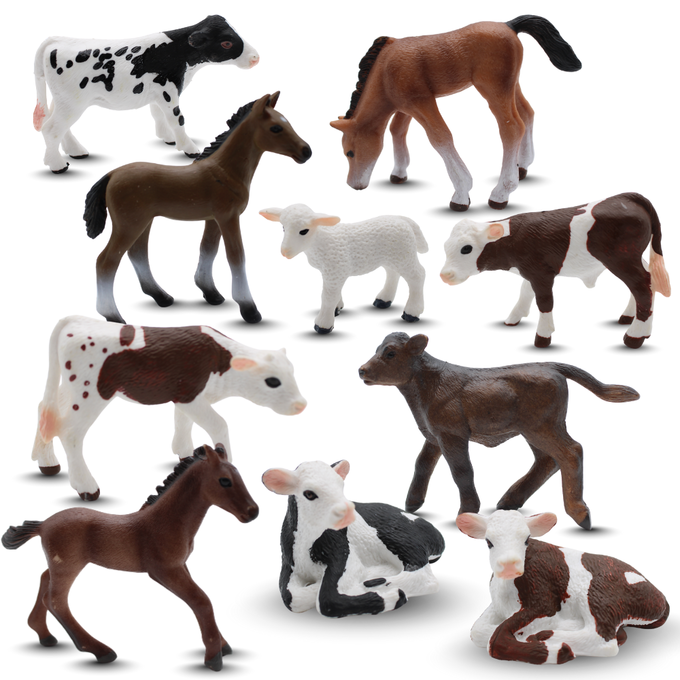 Baby Farm Animal Bundle | Likelike Farm Friends | Zaga Toys Farm Collection