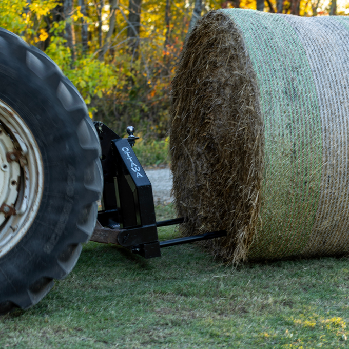 Ottawa Heavy-Duty Brave Bale Handler | 3-Point Mount, Cat II & III | Made in USA