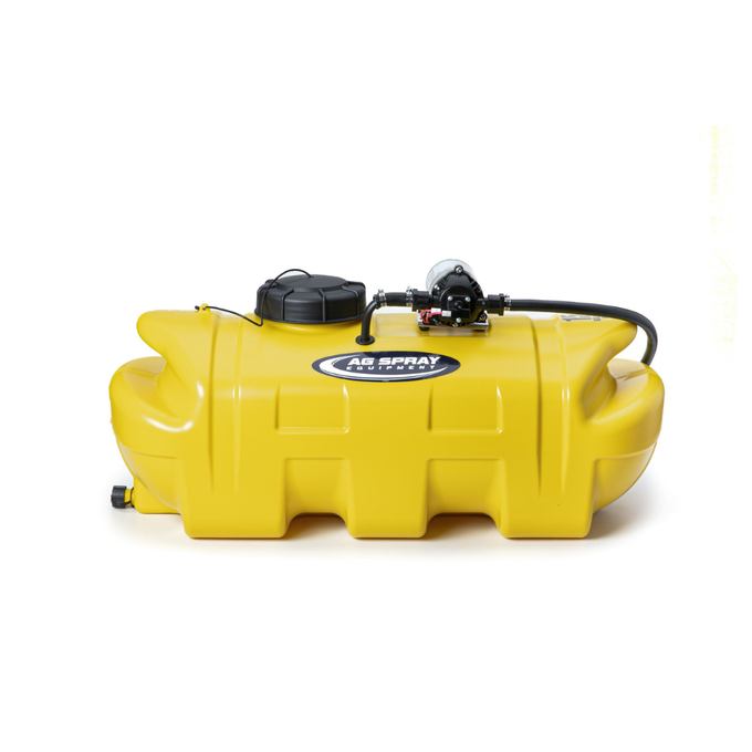 Ag Spray 15 Gallon Gold Spot Sprayer with 2.2 GPM Deluxe Handgun – Portable Handheld Weed & Brush Sprayer with 12 V Pump, Hose & Adjustable Nozzle