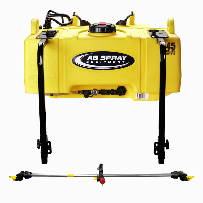 Ag Spray 45 Gallon UTV Sprayer with 3 Nozzle Boomless Boom | 30' Coverage for Pasture & Crop Spraying
