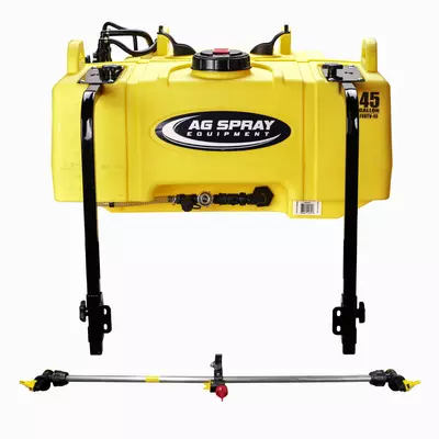 Ag Spray 45 Gallon UTV Sprayer with 3 Nozzle Boomless Boom | 30' Coverage for Pasture & Crop Spraying