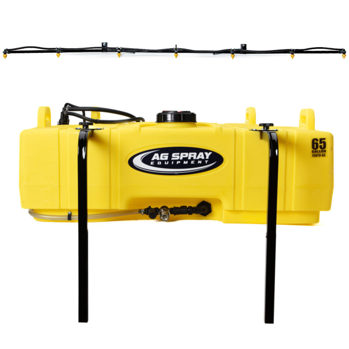 Ag Spray 65 Gallon UTV Sprayer with 7 Nozzle Boom | Wide-Coverage Sprayer for Pastures, Crops & Food Plots
