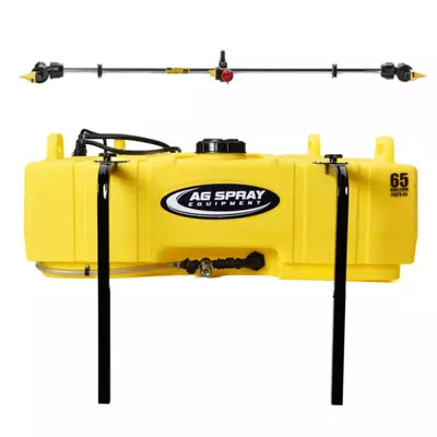 Ag Spray 65 Gallon UTV Sprayer with 3 Nozzle Boomless Boom | Heavy-Duty Weed & Fertilizer Sprayer