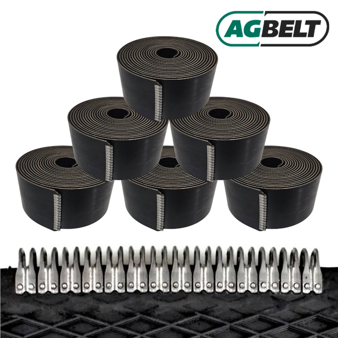 Set of 6: Round Baler Belts for John Deere 430, 435, 460, 466, 467, 468, 469
