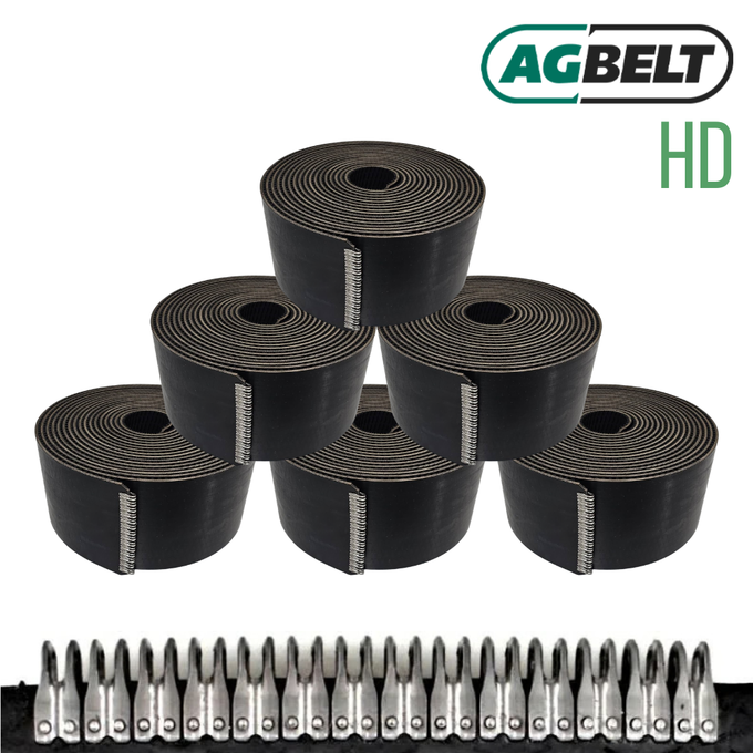 Set of 6: HD Round Baler Belts for New Holland 460 Rollbelt