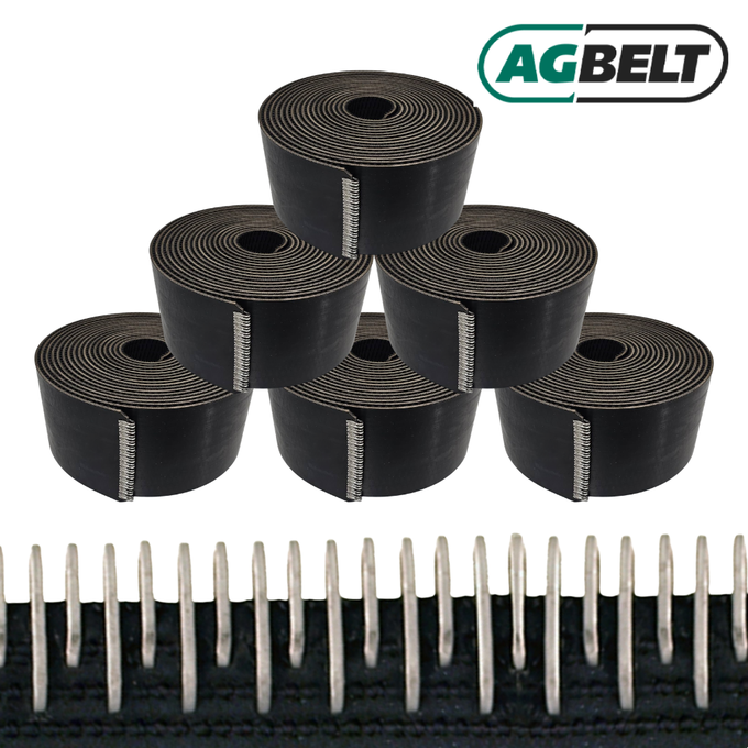 Set of 6: New Holland 3-Ply Mini Roughtop Baler Belt for NH 648, BR7060, BR740, Roll-Belt 450
