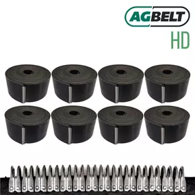 Set of 8: HD Round Baler Belts for New Holland 560 Rollbelt